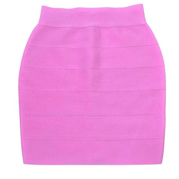 Windsor Bubblegum Pink Sleek And Snatched Bandage Mini Skirt Size Small - Picture 1 of 4